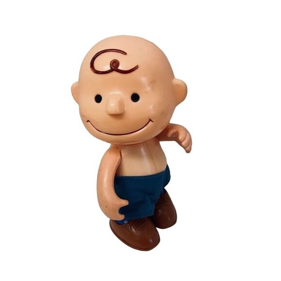 Vintage Action Figure Peanuts Charlie Brown Posable Made In Hong Kong - Picture 2 of 8